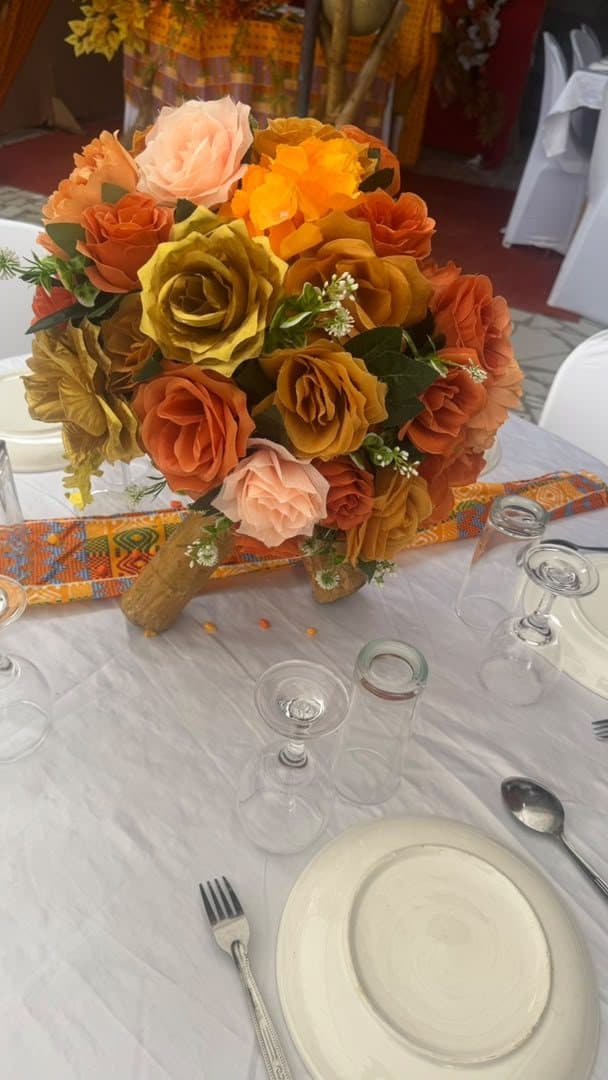 Centre de table · bouquet d’automne